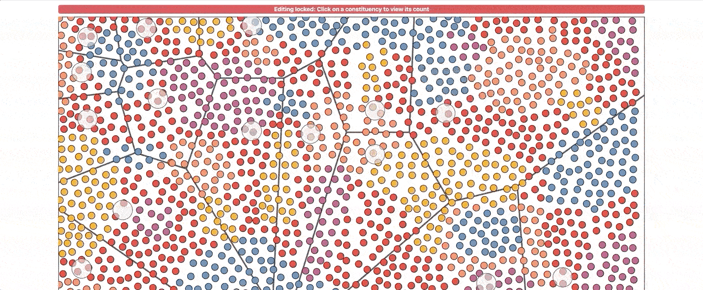 A demo of the elction simulator in action